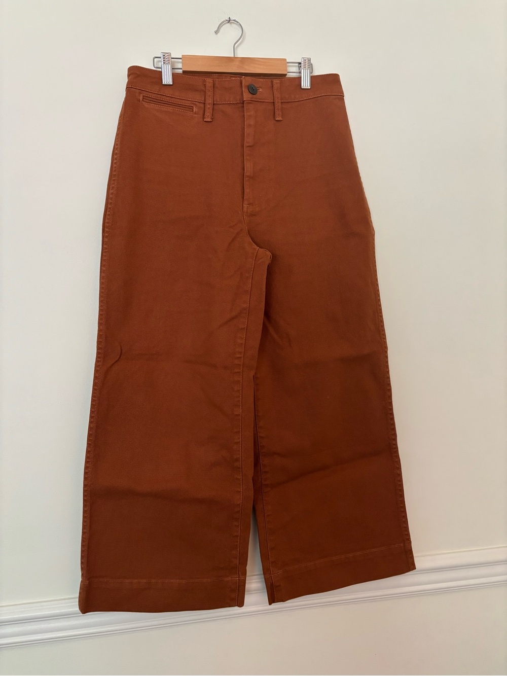 Madewell rust orange high-waist pants